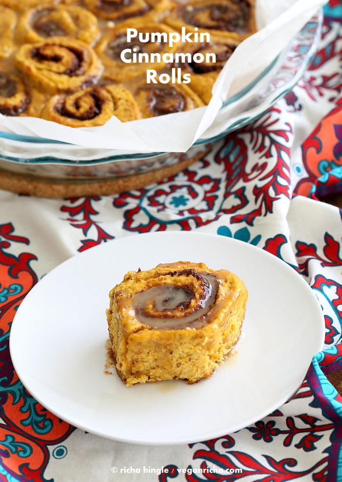 Vegan Pumpkin Cinnamon Rolls Recipe