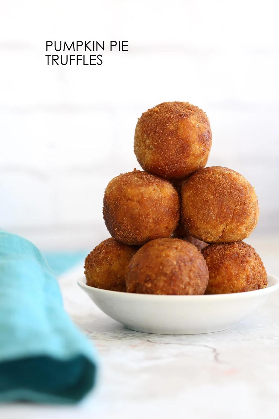 Vegan Pumpkin Pie Truffles