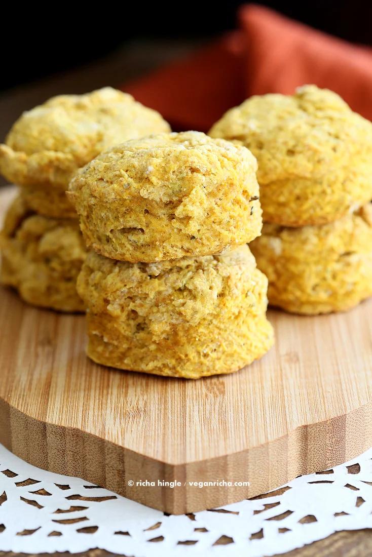 Vegan Pumpkin Biscuits | Pitzn