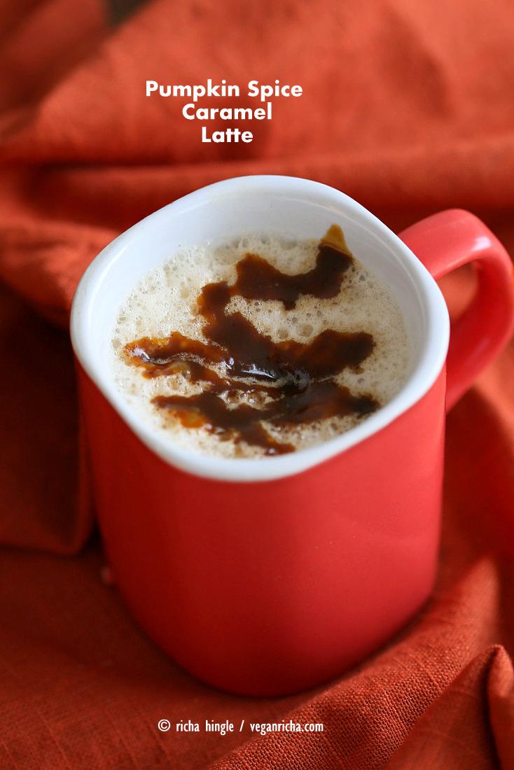 Vegan Pumpkin Spice Caramel Latte Recipe