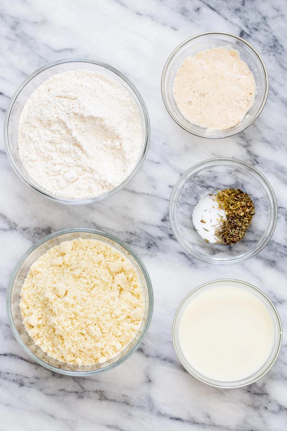 ingredients needed for making vegan quiche recipe
