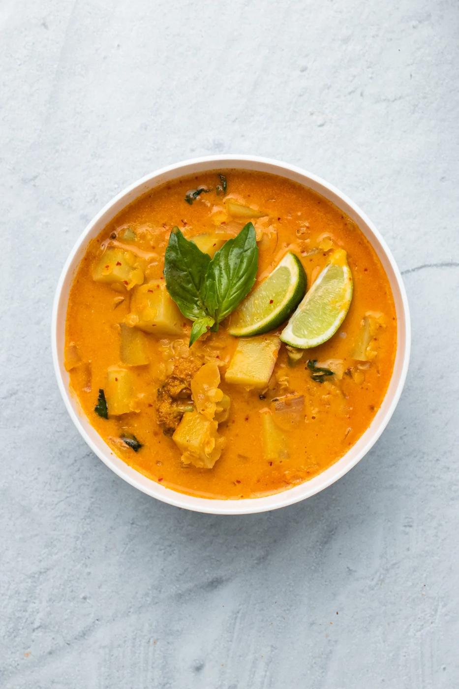 Vegan Red Lentil Sweet Potato Curry