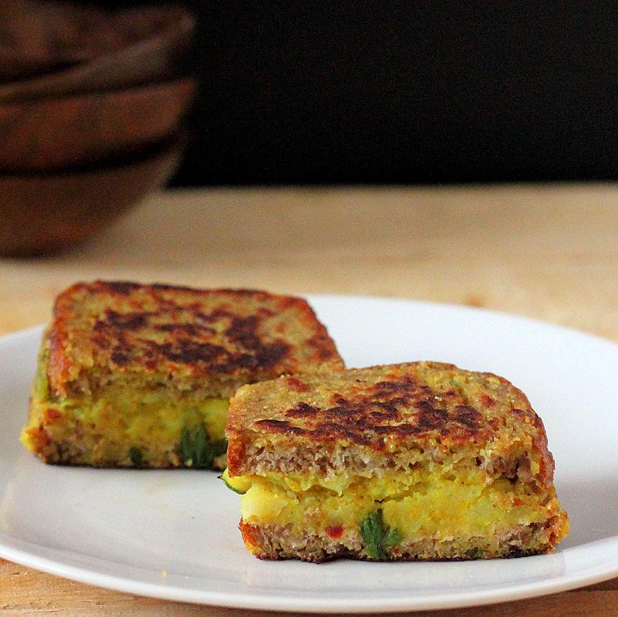 Samosa Stuffed French Toasts. Vegan Recipe