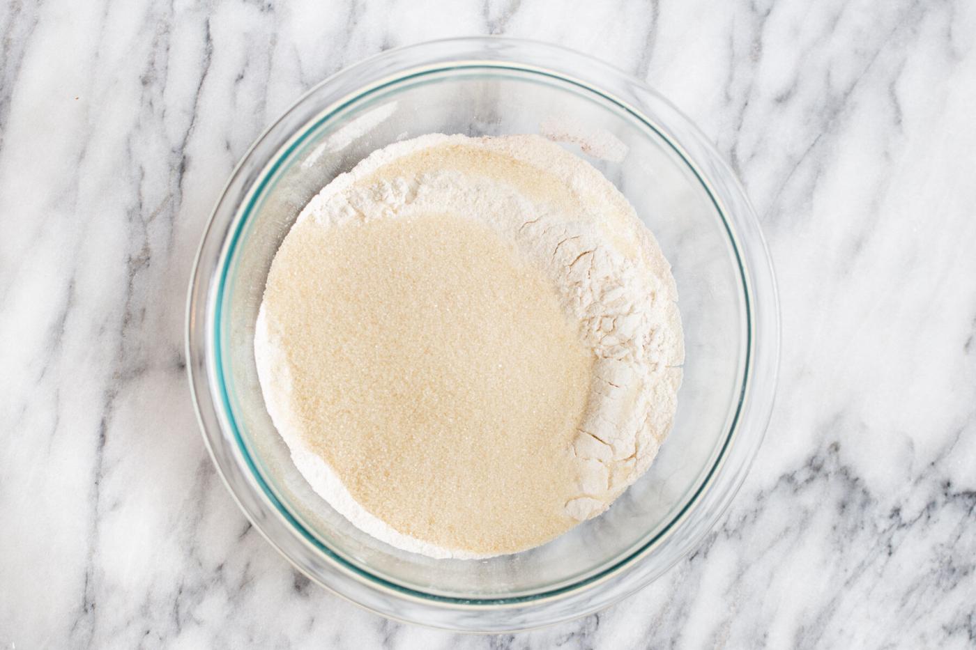 dry ingredients for self saucing pudding