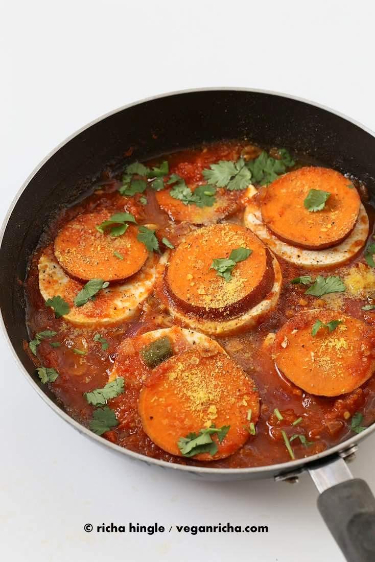 Vegan Shakshuka with Sweet Potato | Pitzn