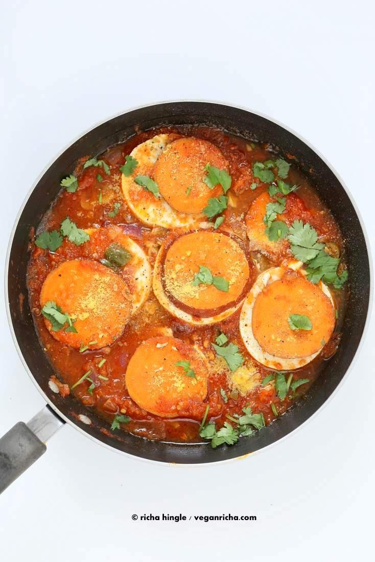 Vegan Shakshuka with Sweet Potato | Pitzn