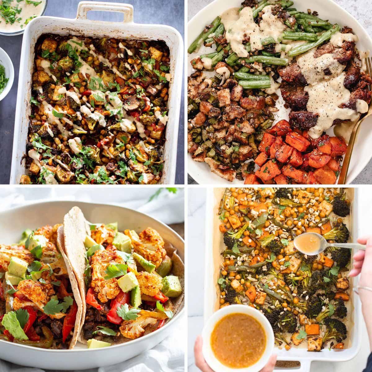 8 Crave-Worthy Vegan Sheet Pan Dinner Recipes (gf, sf, nf options)