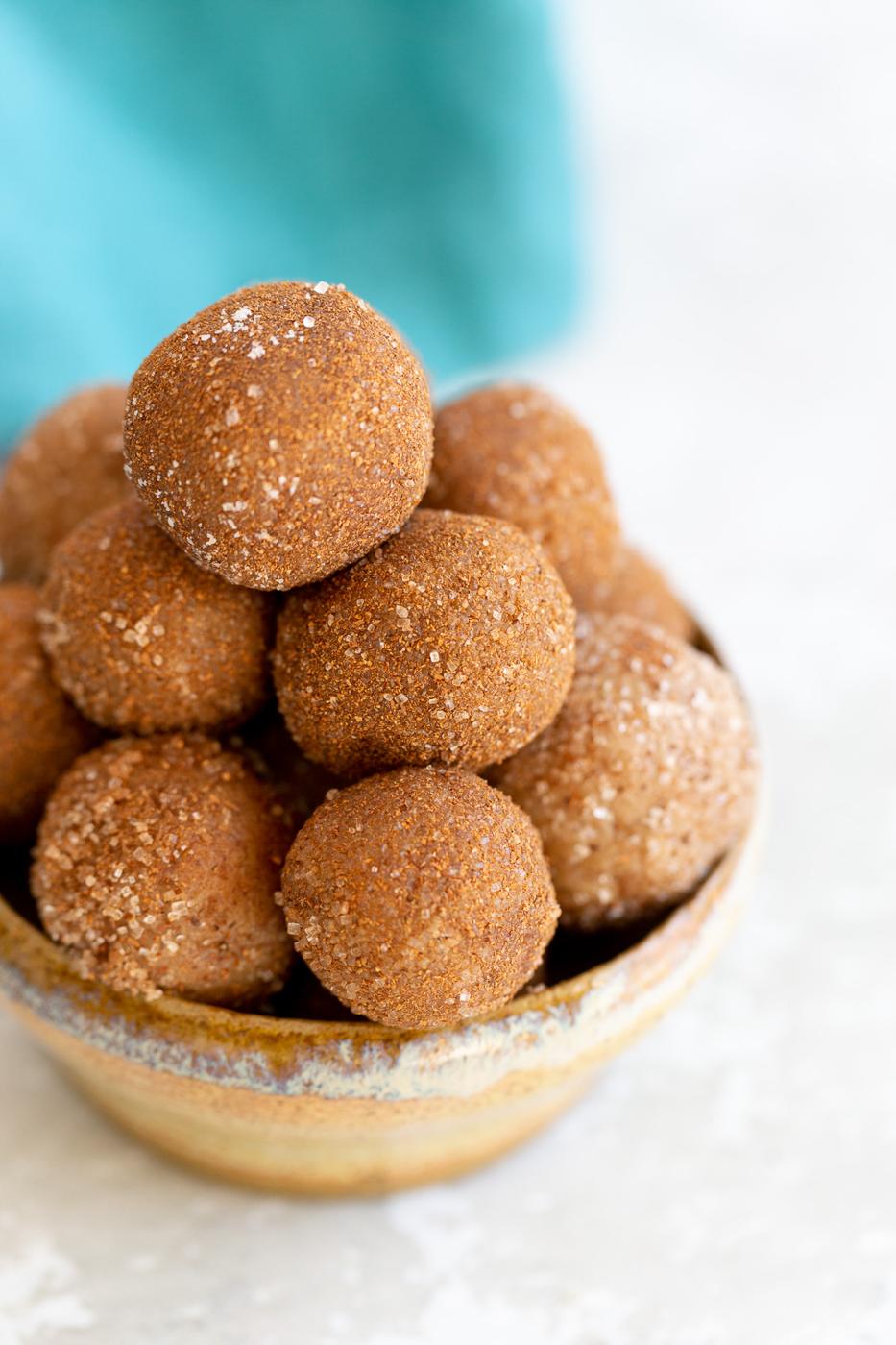 No Bake Vegan Snickerdoodle Bites