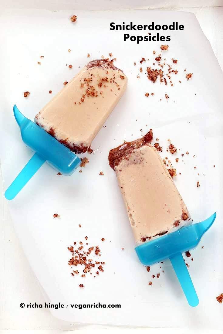 Vegan Snickerdoodle Popsicles