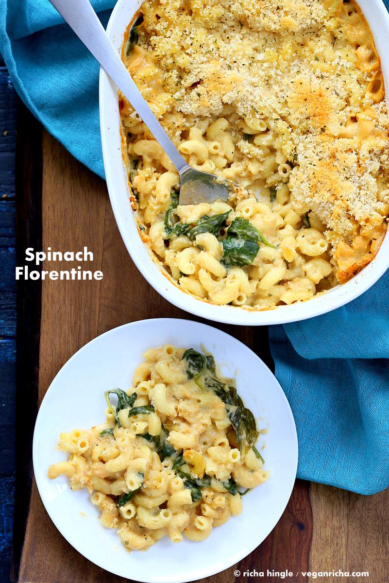 Vegan Spinach Florentine from Julie’s Vegan Casseroles Book. Review.