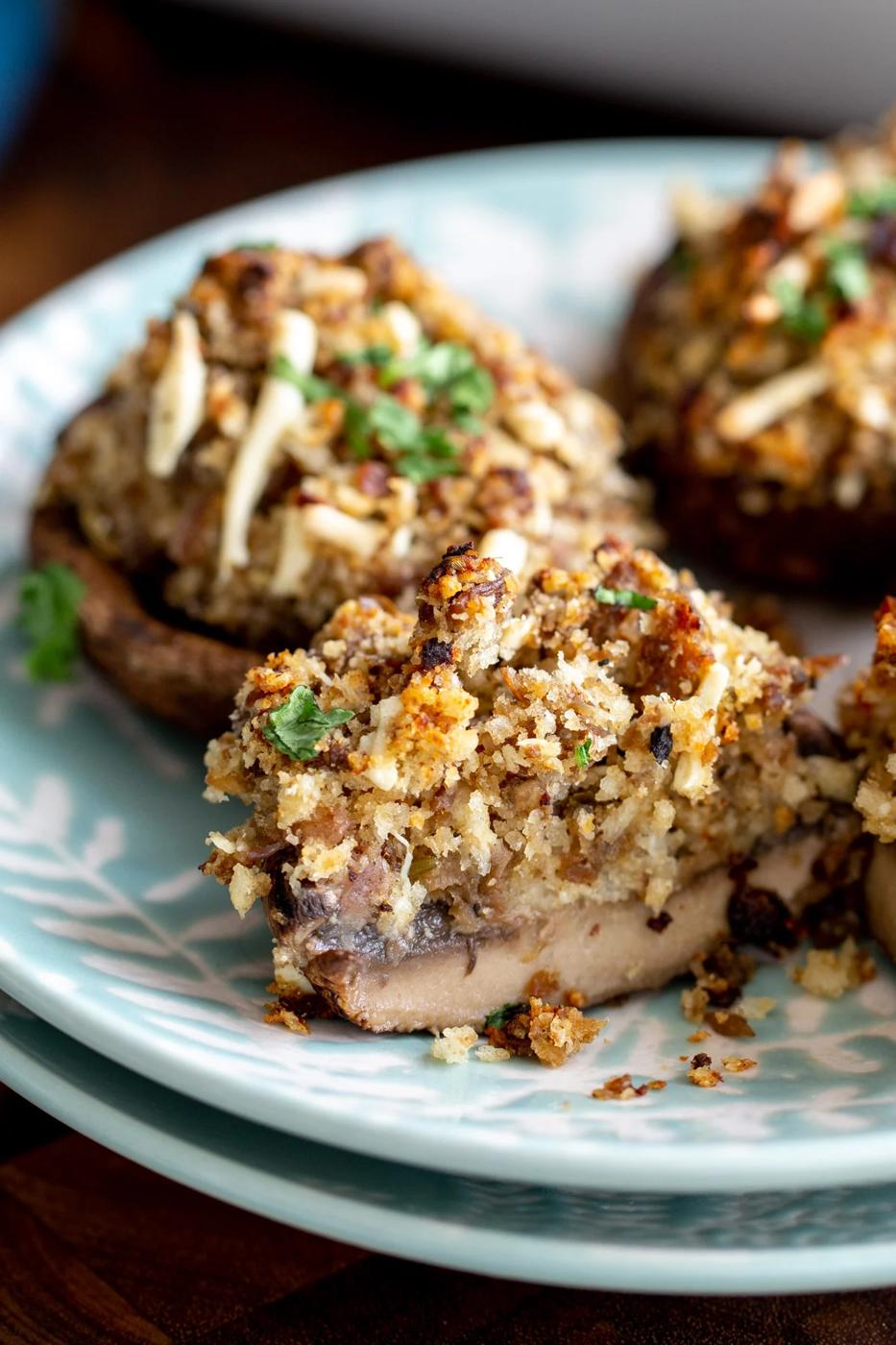 Vegan Stuffed Mushrooms