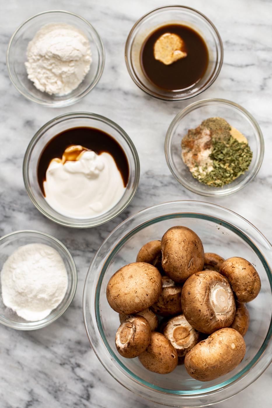 ingredients needed for making vegan swedish meatballs