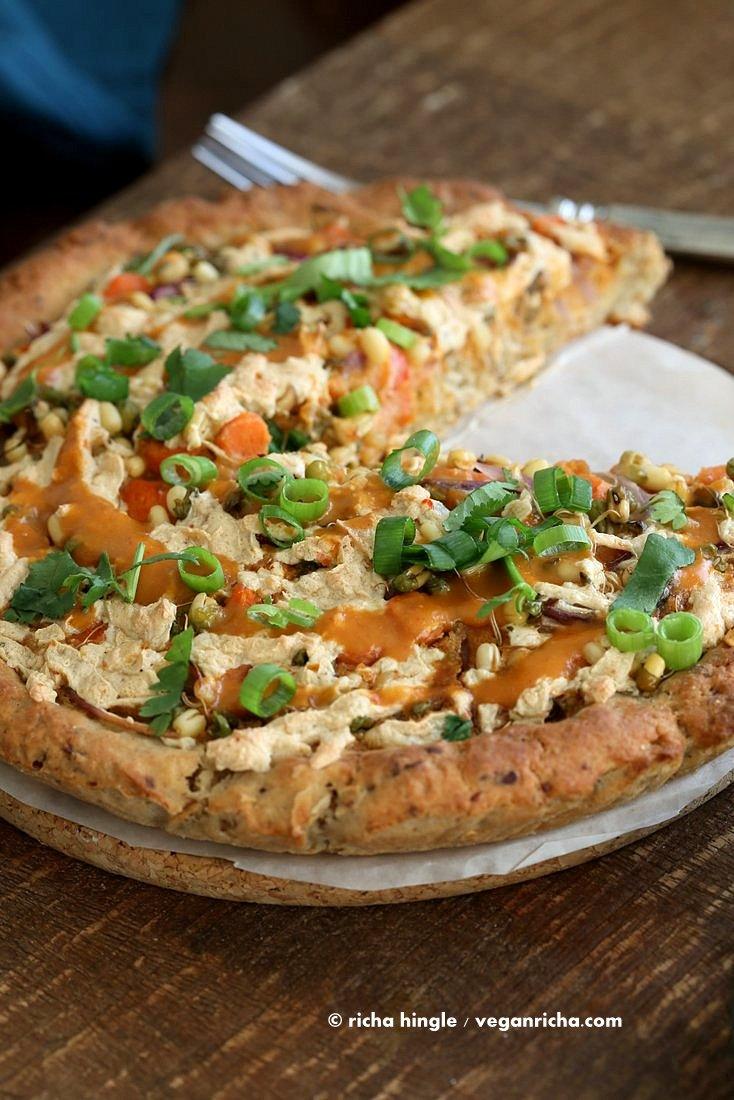 Vegan Thai Pizza GF Crust | Pitzn