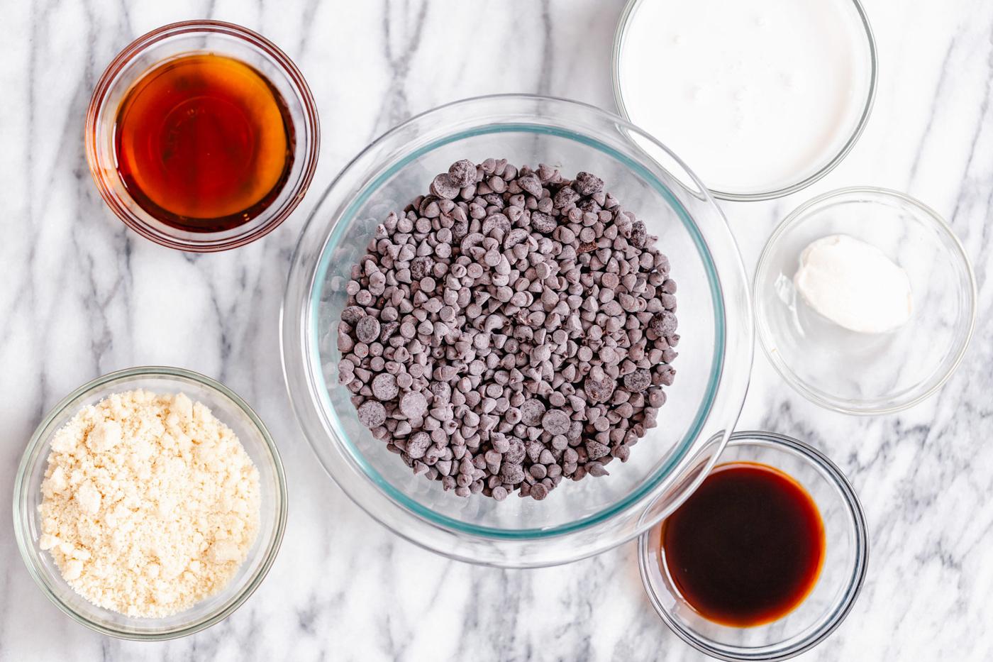 ingredients used for making vegan tiramisu truffles