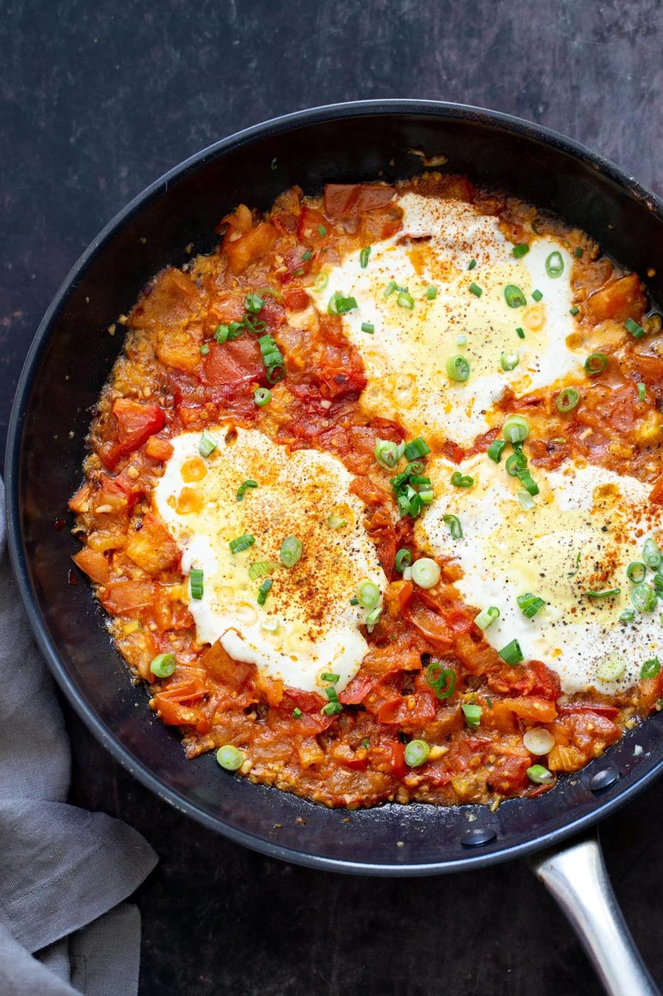 Vegan Tofu Eggs in Purgatory