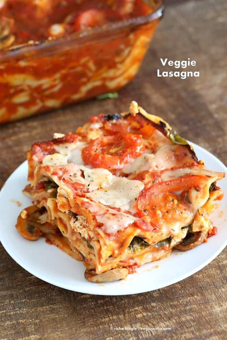 Vegan Veggie Lasagna for 2