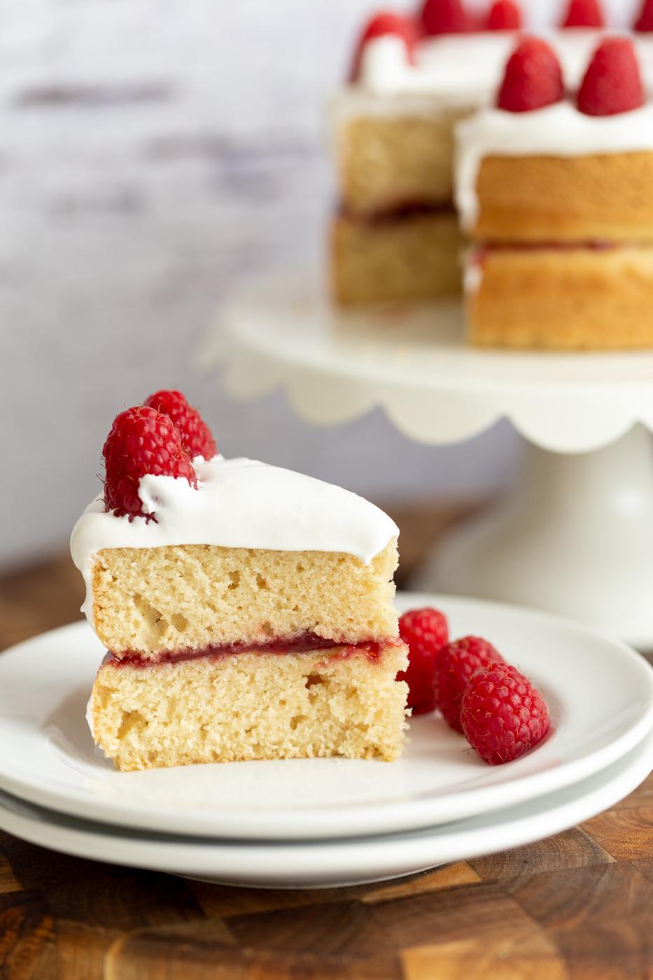 Vegan White Cake (Eggless vanilla cake)