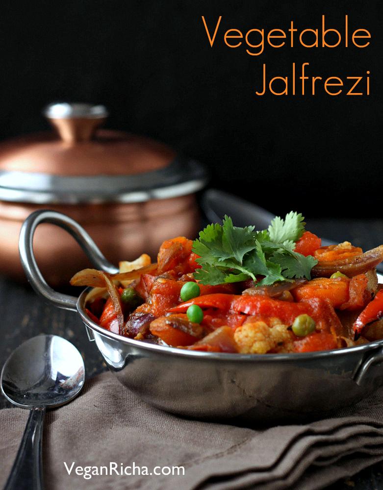 Vegetable Jalfrezi – Smoky Tangy Veggie Stir fry. Vegan Glutenfree recipe