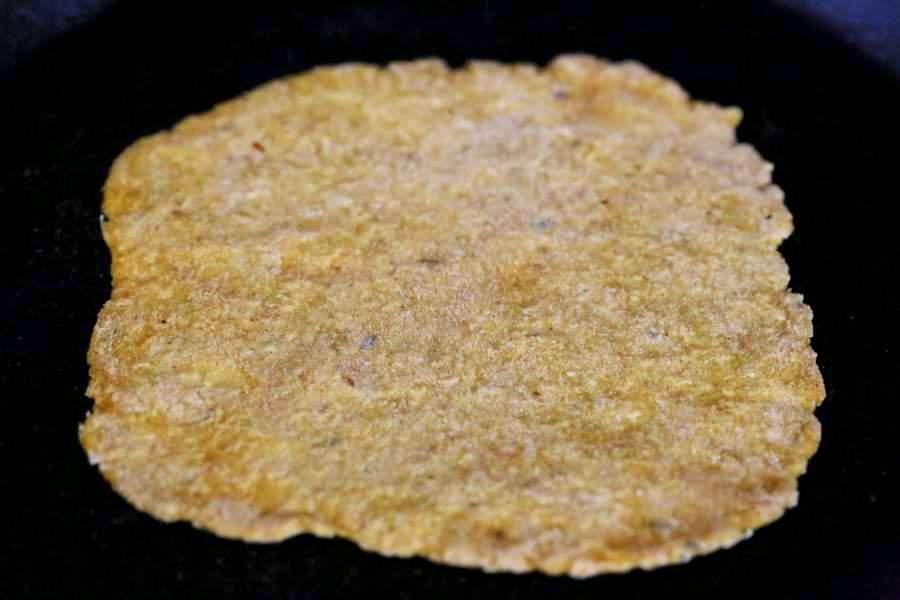 Easy Yeast-free Sweet Potato Vegan Gluten free flatbread. Sweet Potato flatbread with chickpea flour, rice flour and psyllium husk. #Eggless #vegan Oat-free #Recipe | VeganRicha.com