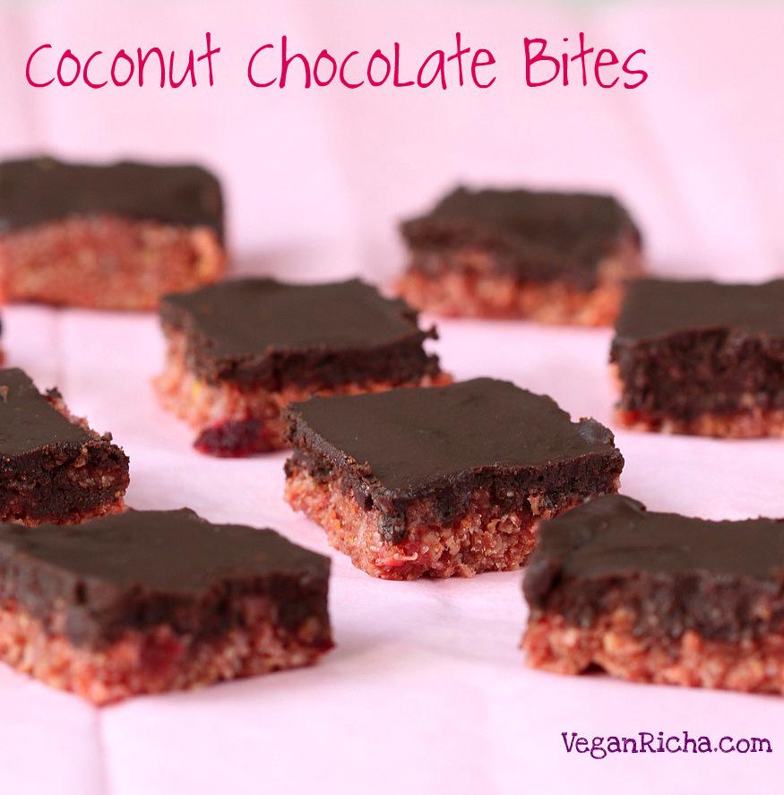 Zesty Pink Lemon Coconut Chocolate Bites. Vegan Glutenfree Recipe