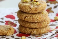Golden Saffron Kesar Peda Vegan Gluten-Free Sankranti Delight