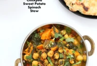 Hearty One-Pot Chickpea Sweet Potato Spinach Curry