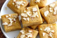 Vegan Condensed Milk Besan Burfi Chickpea Fudge