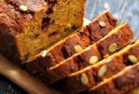 Autumn Vegan Gluten Free Pumpkin Cranberry Bread