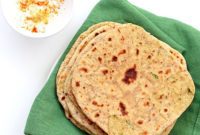 Yeast-Free Broccoli Chickpea Stuffed Parathas