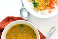 Golden Turmeric Spinach Lentil Dal