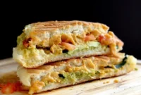 Savory Cauliflower Cheddar Pesto Zucchini Vegan Nut Free Grilled Cheese