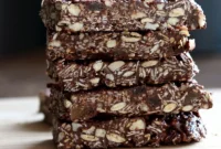 Seeded Ginger Chocolate No Bake Granola Bars