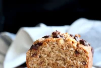 Delicious One Bowl Vegan Banana Bread with Toasted Walnuts and Coconut