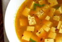 Golden Miso Bliss with Ginger, Garlic and Tofu