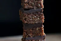 Vegan Gluten-Free No-Bake Hazelnut Brownies