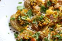 Spiced Smashed Potatoes with a Mustard Ginger Infusion
