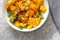 Easy Instant Pot Aloo Gobi Curried Potato Cauliflower