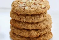 Wholesome Almond Butter Oatmeal Breakfast Cookies Vegan Gluten Free Oil Free