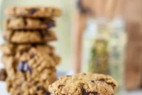 Plant-Based Gluten Free Pistachio Dark Chocolate Chunk Cookies