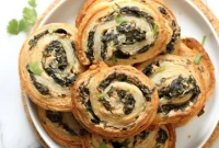 Creamy Vegan Spinach Pinwheels