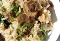 Creamy Vegan Instant Pot Mushroom Risotto