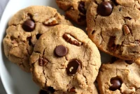 Wholesome Vegan Paleo Grain-Free Chocolate Chip Cookies with Coconut Flour
