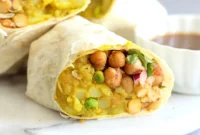 Spiced Potato Chickpea Samosa Burritos
