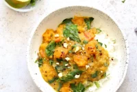 Instant Pot Red Lentil Butternut Squash Curry with Stovetop Option