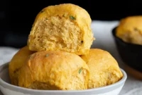Soft Herbed Vegan Sweet Potato Dinner Rolls