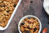 Wholesome Vegan Gluten-Free Maple Pecan Granola with Date Caramel