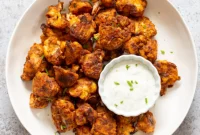 Nashville Heat Vegan Cauliflower Poppers