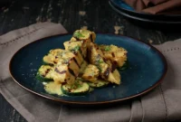 Protein-Packed Vegan Feasts: Soy-Free Tofu Satays with Almond Sauce, Samosa Pot Pies, and a High Protein Cookbook Giveaway