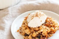 Vegan Carrot Cake Breakfast Bake