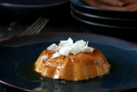 Vegan Glutenfree Pumpkin Pie Flan with Burnt Sugar Caramel
